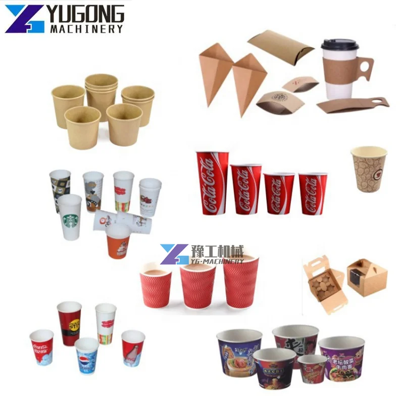 Fully Automatic High Speed Paper Cup Production Making Machine Manufacturing Machines Line Disposable Paper Glass Machine