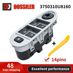 3750310U8160 Dossiler Car Accessories Electric Power Window Control Switch Regulator Button for JAC 3750310U8160 3750130U8010XZ