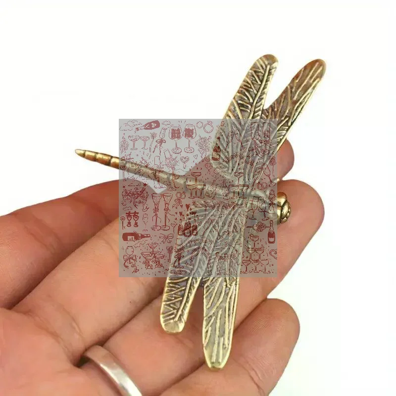 Solid Brass Mini Insect Figurines Antique Finish Intricate Hand Carved Miniature Statue For Shelf Decor Holiday Gift Collection