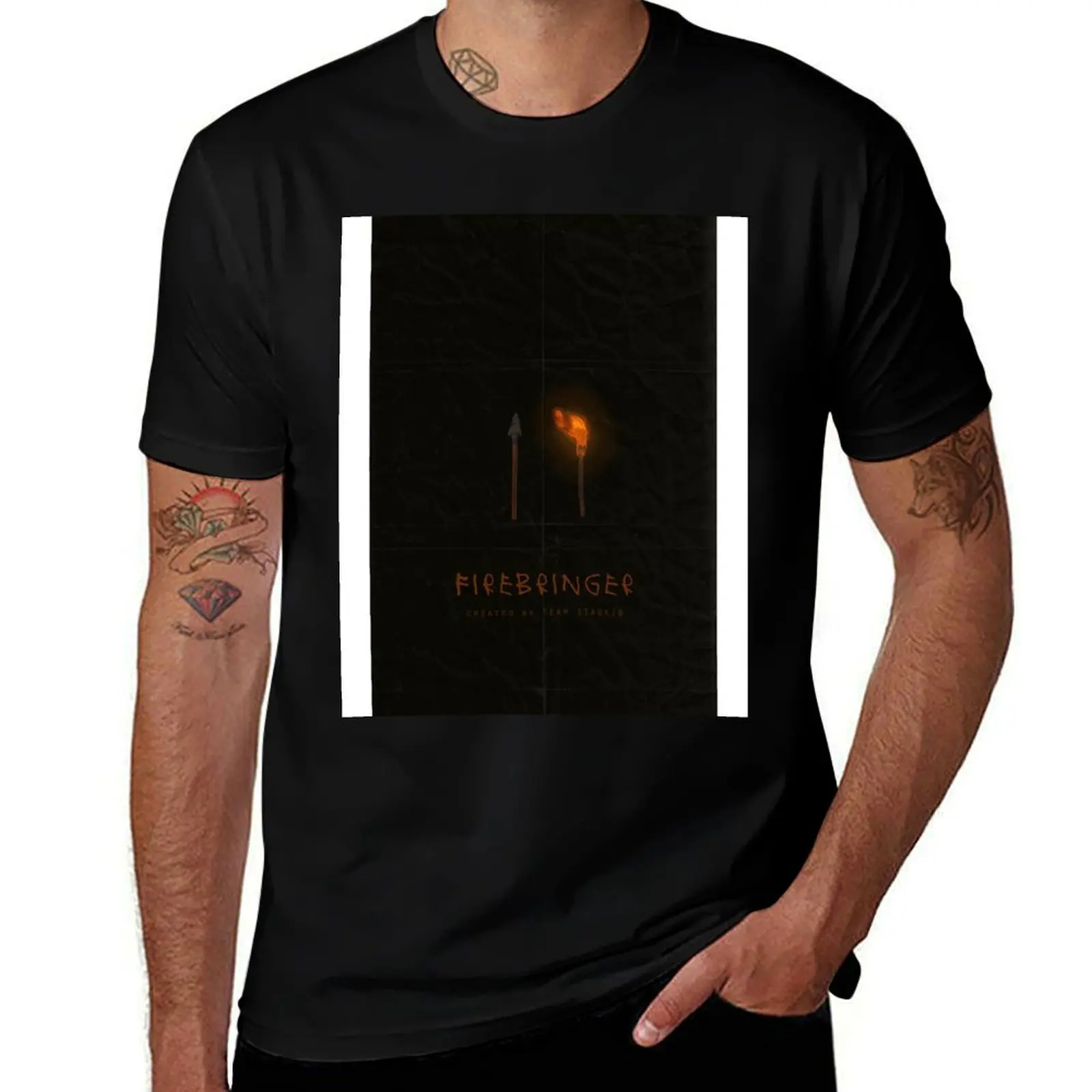 Firebringer minimalistic poster T-Shirt t shirts designer man t shirt luxury funny t shirts dark humor T-shirt