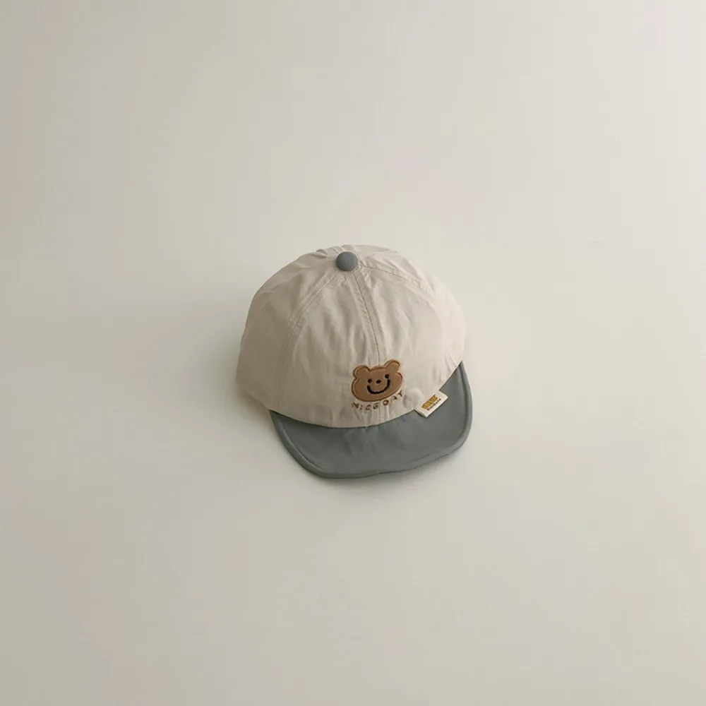 

New Summer Bear Baseball Cap Quick-drying Soft Baby Peaked Hat Thin Breathable Children Sunscreen Cap Kids
