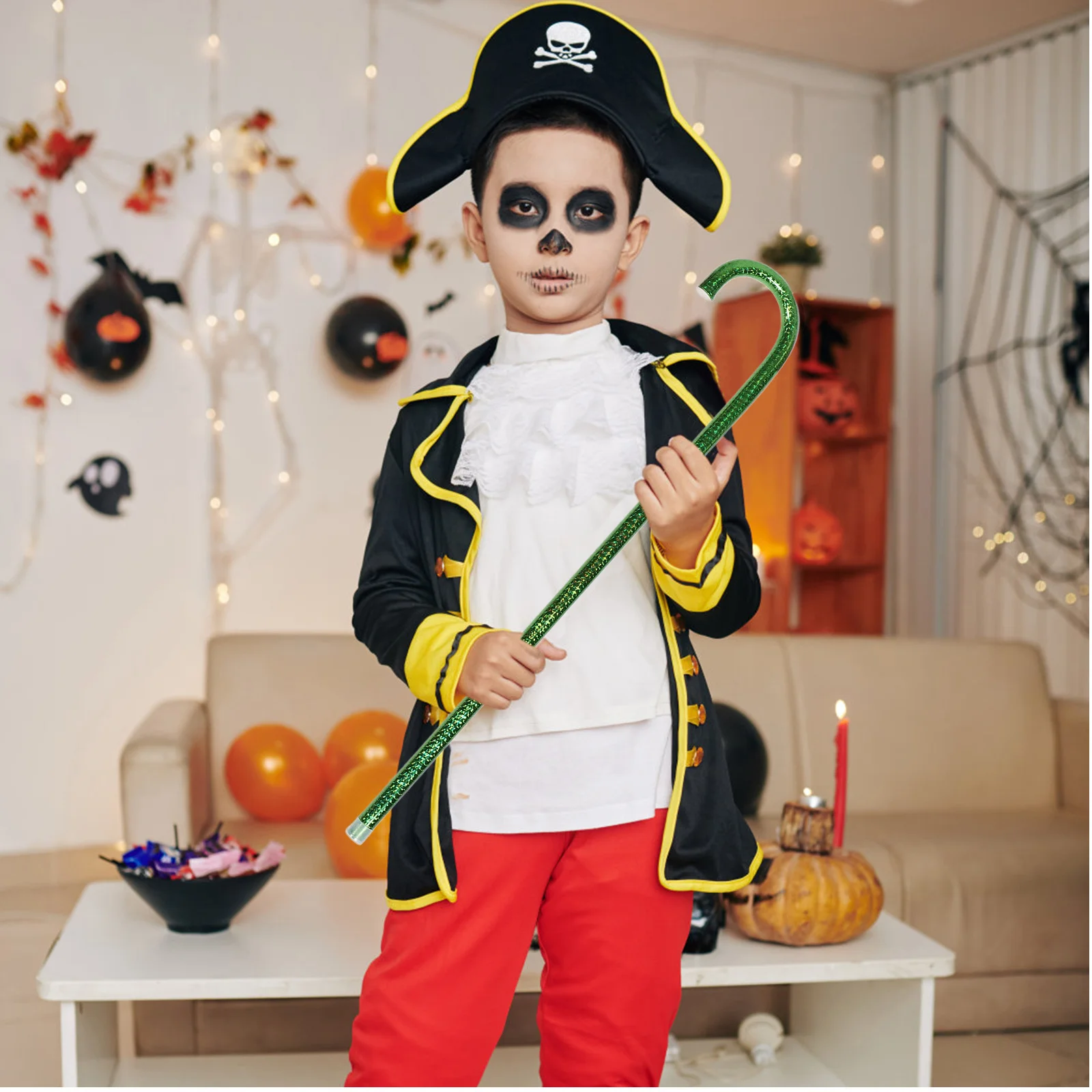 5 Stücke Tanz Requisiten Halloween Cosplay Prop Leichte PVC Kinder Cane Stick für Performance Party Kinder Cane Kleinkind Kind