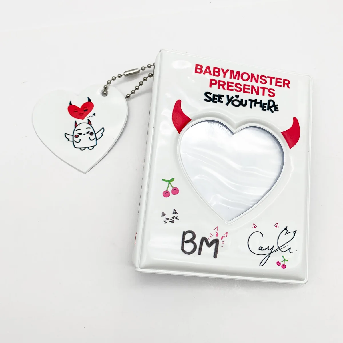 Kpop Babymonster-カードバインダー、かわいい漫画、アルバム、フォトカードホルダー、保護、16pカード、アルバム、ファン、収集品、asa、ahyeon、ruka、rami