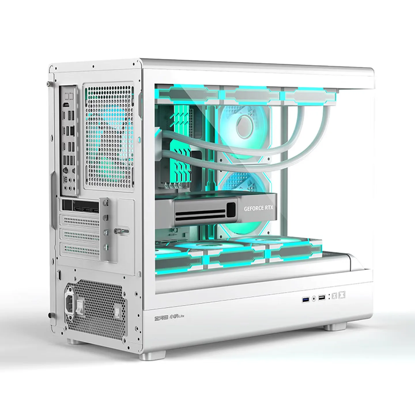 Golden Field XiaoYu LITE Computer Case Sea-View Room Column-Free Design Supports 360-Degree Water Cooling MATX/ITX Motherboards