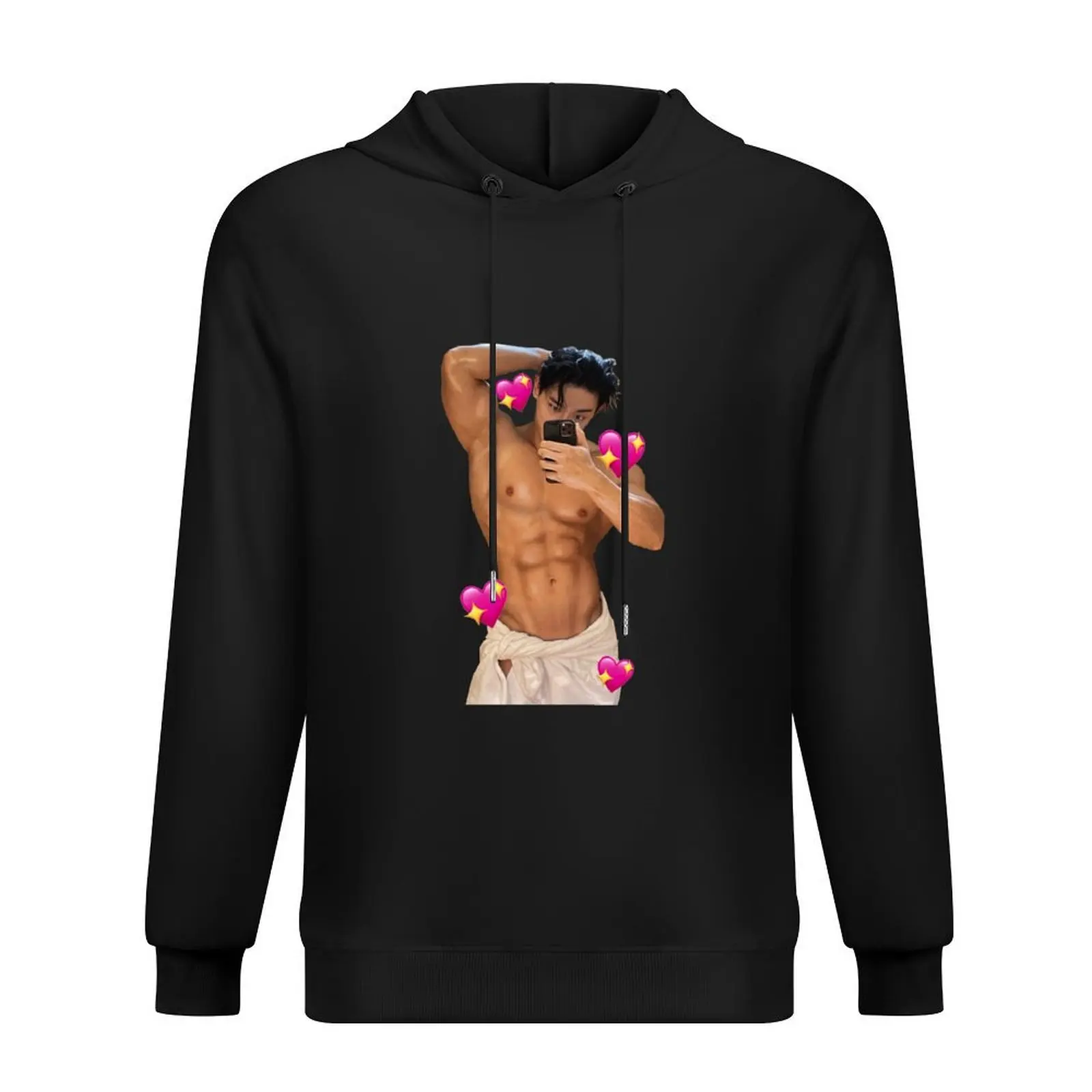 

Wonho Towel Selca Hoodie japanese style anime clothes mens clothes autumn tracksuits
