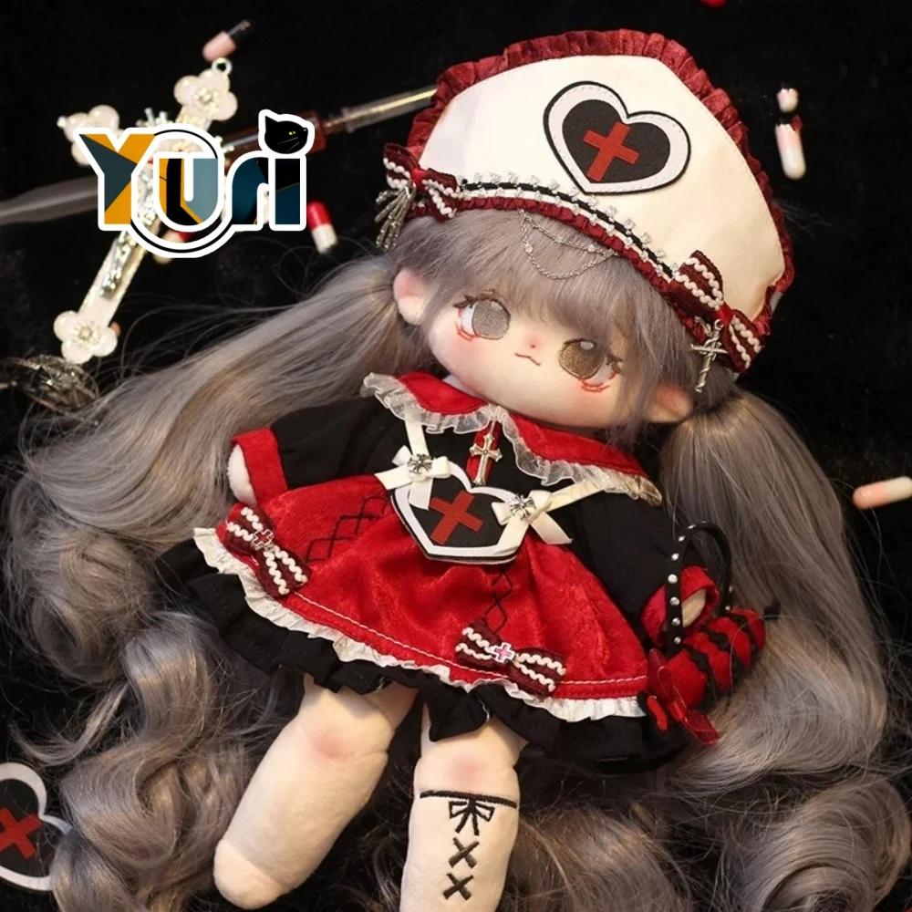 

Yuri Kpop Nurse Lolita Suit For 20cm Doll Toy Dark Clothes Outfit Cute Props Cosplay C CP