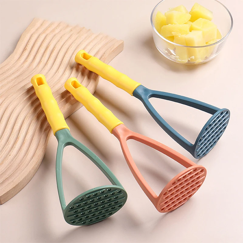 1 Pcs PP Pressed Potato Masher Ricer Puree Juice Maker Potato Pusher Smooth Mashed Potatoes Crusher Fruit Tools Kitchen
