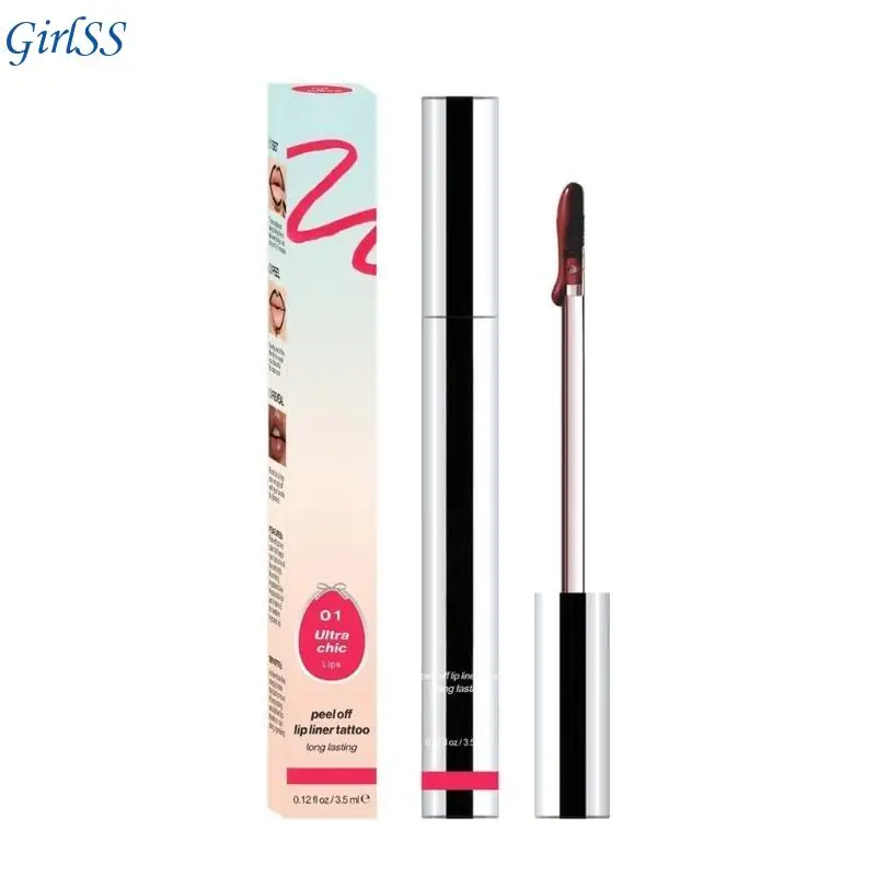 Waterproof Peel Off Lip Liner Smudge Proof Formula Hydrating Nourishing Lip Pencil For Natural Plumping Lip Definition