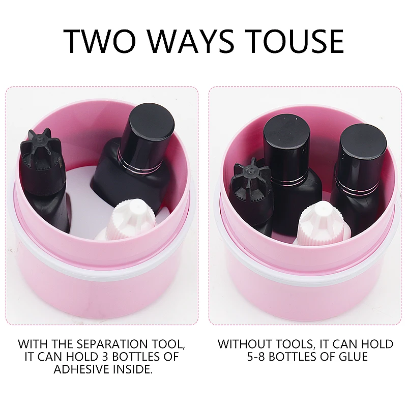 Eyelash Glue Storage Tank Container Lash Lifting Individual Adhesive Stand Storage Jar Eyelashes Extension Supplies Makeup Tool