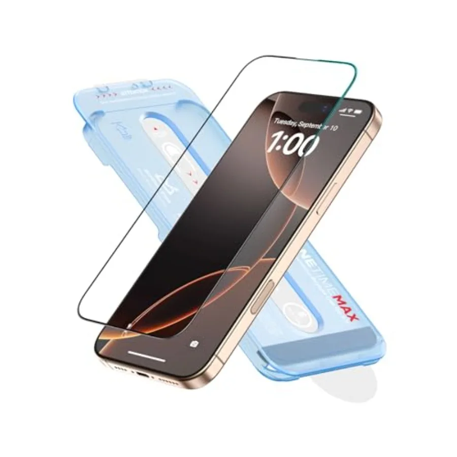 

Защитное стекло NanoArmour ONETIME для iPhone, антибликовое, PolarSpectra, анти-радужное, 3D, закаленное, с усиленными краями, легкое в установке