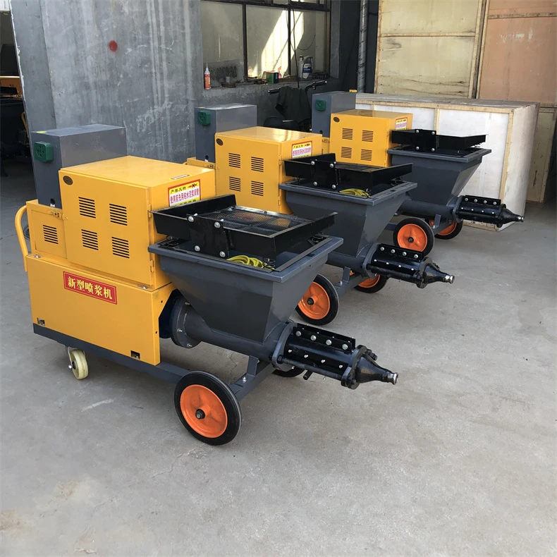 Wall Putty Mortar Lime Plaster Shotcrete Automatic Cement Paint Sprayer Plastering Rendering Gypsum Spraying Machine