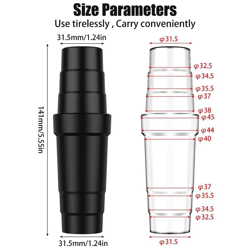 Konverter Aksesori Mesin Penyedot Debu Rotor Multi-lapis Kepala Konversi Multifungsi Diameter Variabel Universal