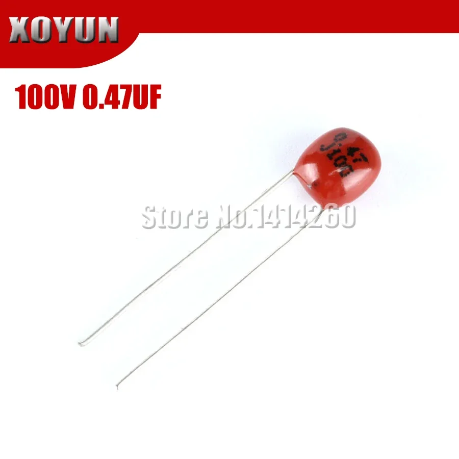 

10 шт. 100V474J 0,47 мкФ 5% шаг 5 мм 470nf 474 100 В CBB полипропиленовый пленочный конденсатор