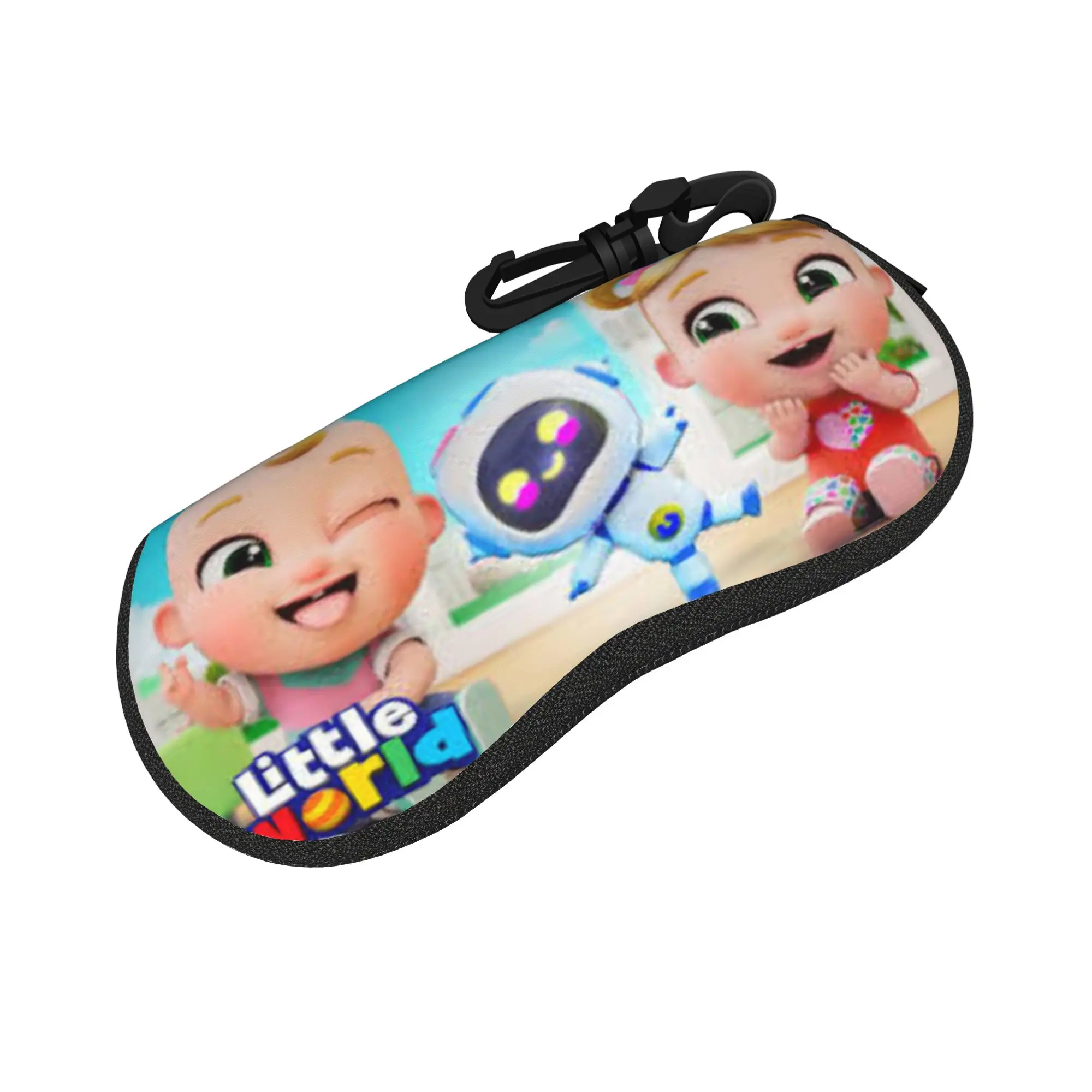 Harajuku Little World cartoon anime Glasses Case Student Zipper  Eyewear Box Anti-Pressure Eyewear Container
