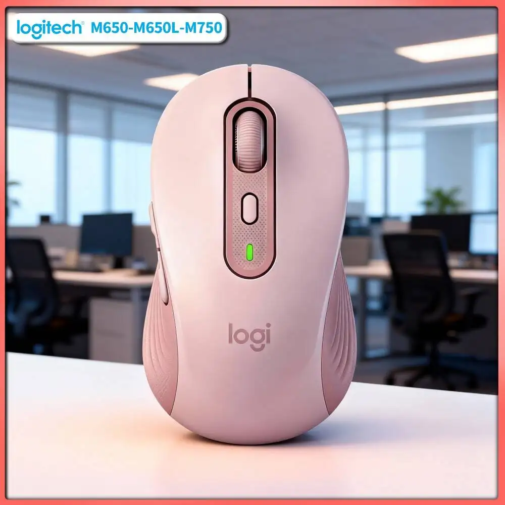 Ergonomic M750 Silent Mouse - Soft Anti-Slip Grips, Bluetooth/2.4G Dual Modes, 24-Month Long Battery, Home Desk Pick Tool