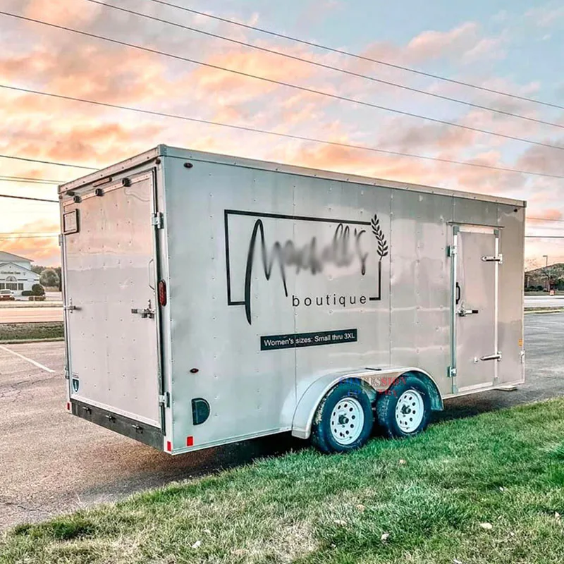 

Custom Clothes Shop Food Truck for Sale with Boutique Cart, Fashion Trailer for Mobile Retail Events and Pop-Up Markets