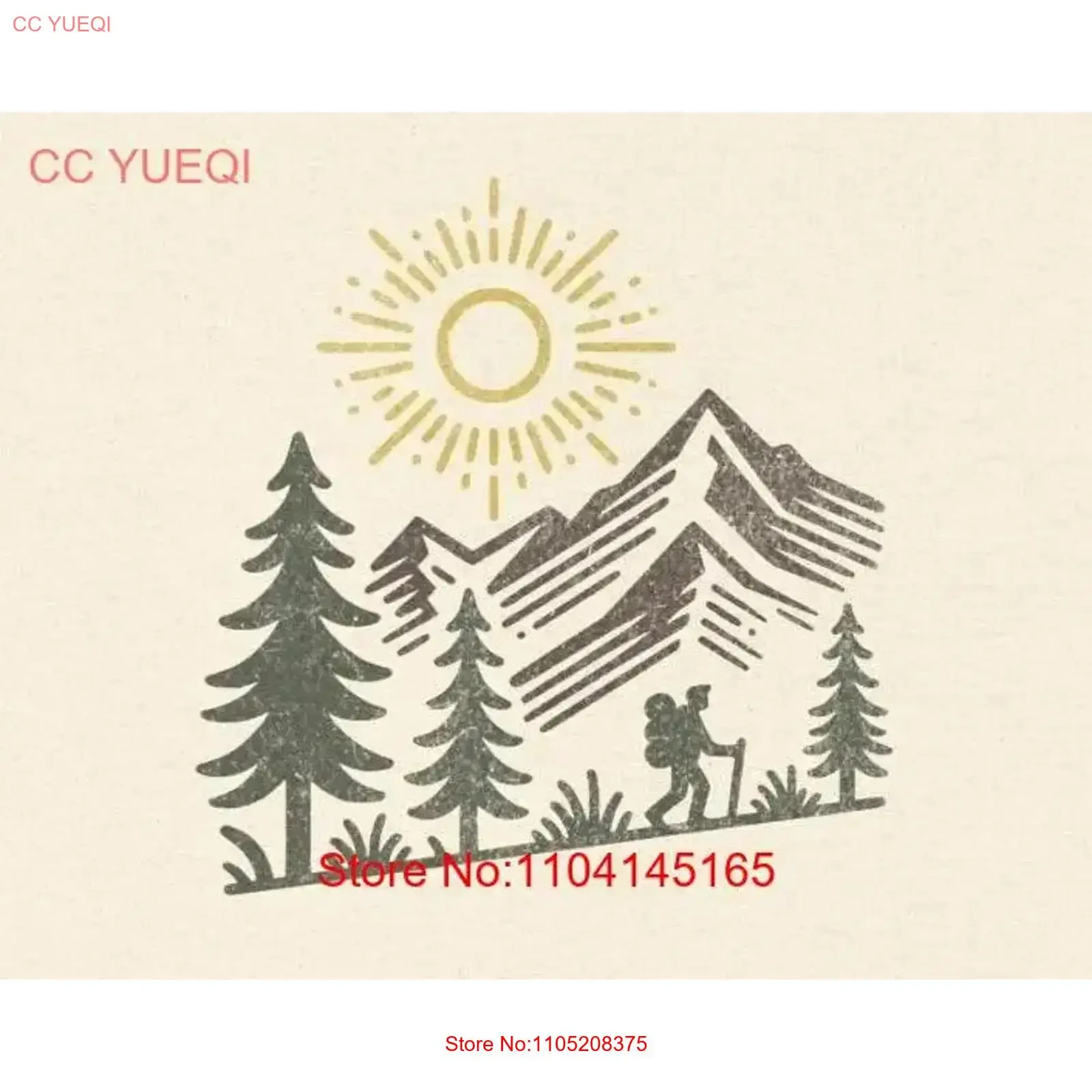 

Hiking Mountain Heavy Cotton T Shirt Nature outdoors tee for Mom Father's Day vintage Washed Stylish Casual Versatile graphic