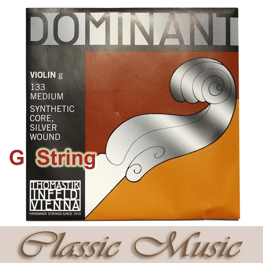 Original Thomastik Dominant 135B Violin String ,For G Sting(133) ,4/4 Medium. Made In Austria.