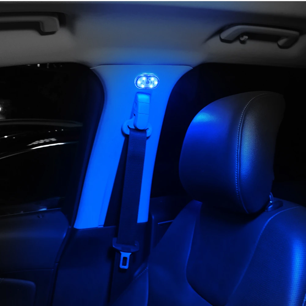 Upgrade Magnetic Car Interior Lights Touch Light Hand Car Roof Magnets Ceiling Lamp Indoor Car Lighting Night Light Reading Lamp