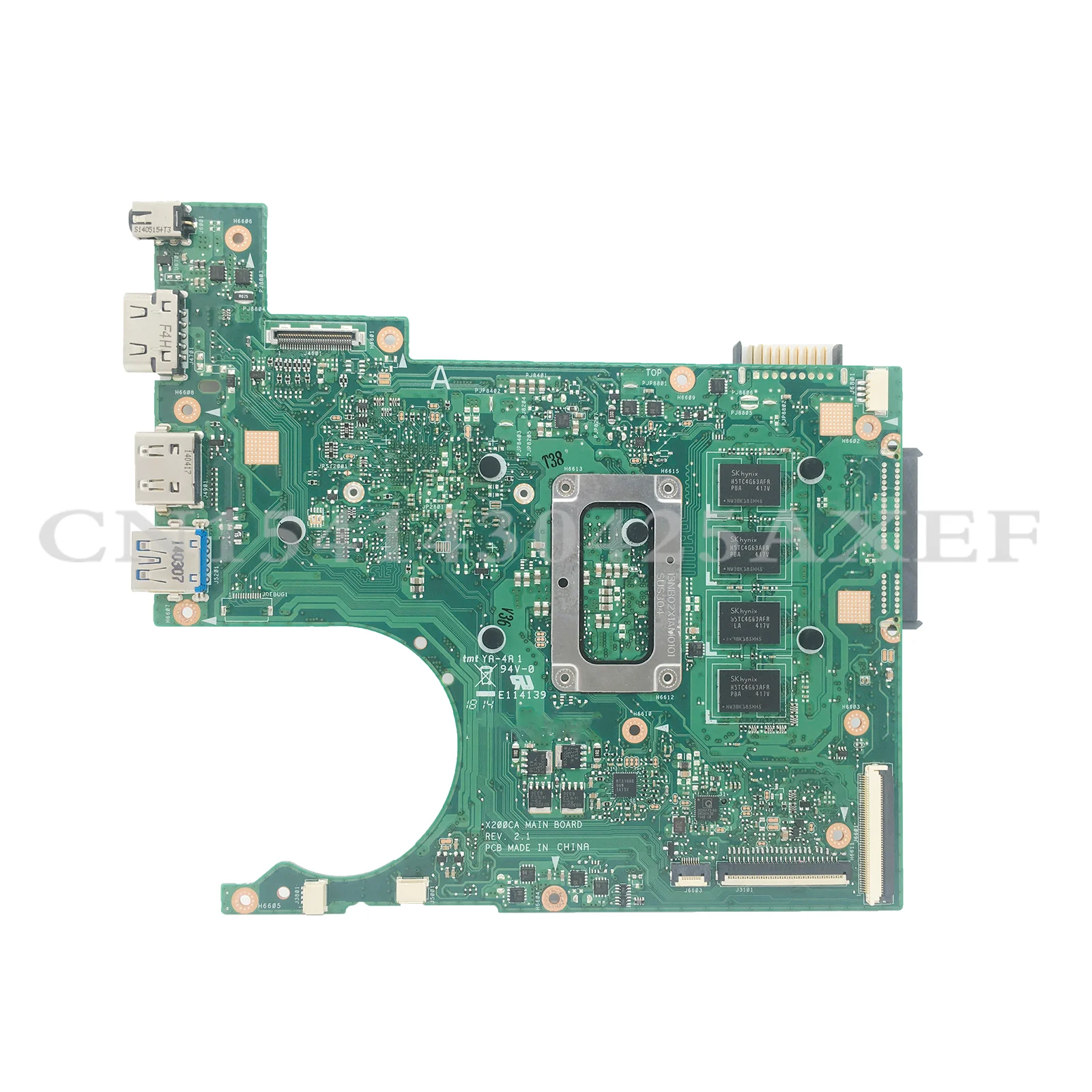 KEFU X200C Mainboard For ASUS Vivobook F200CA X200CA Laptop Motherboard 1007U/2117U I3-3217U 2G/4G-RAM Maintherboard