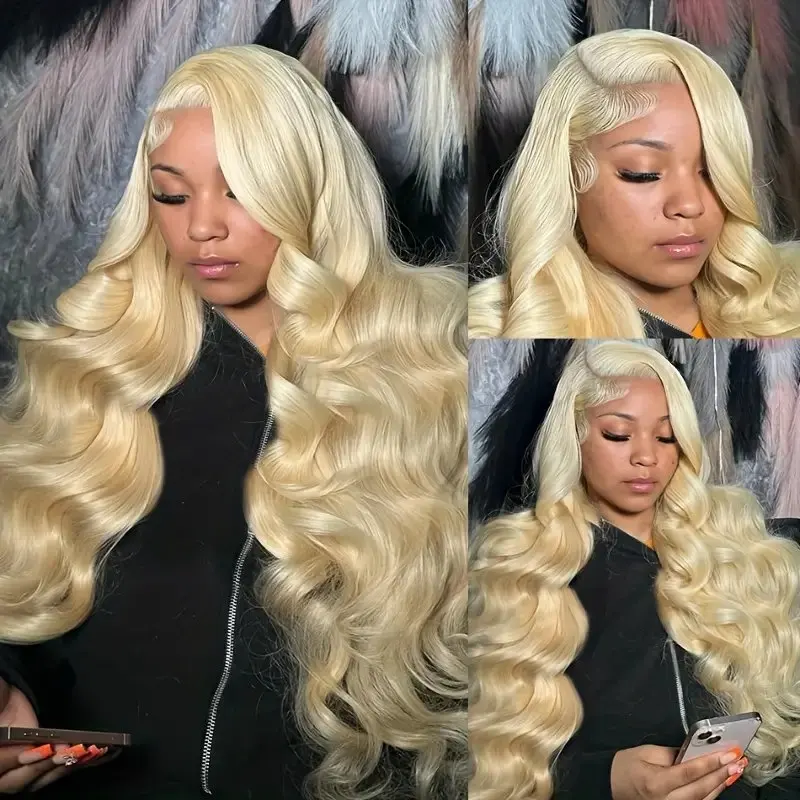 13x4 HD Lace Body Wave 613 Blonde Colored 26 40 Inches 13x6 Frontal Water Wave Preplucked For Women Human Hair Wigs 150 Density