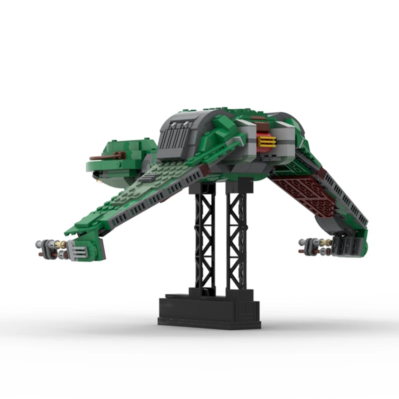 600pcs MOC Klingon Bird Prey Star Trek Model Building Blocks Christmas Gift Construction DIY Toy Creative Idea Education - view 2