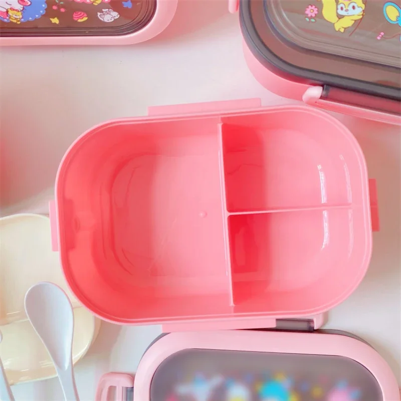 Snoopy Cartoon Portable Lunch Box per bambini Student Sealing contenitore per isolamento alimentare a tenuta stagna Bento Box Women Lunch Box
