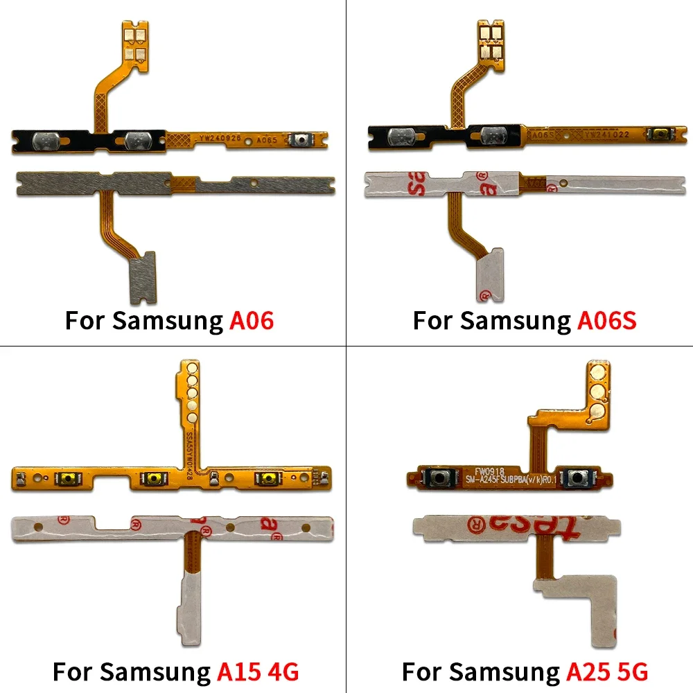 NEW Power On Off Volume Side Button Key Flex Cable Replacement Parts For Samsung A07 A05 A05S A06 A06S A17 A16 15 4G A25 5G