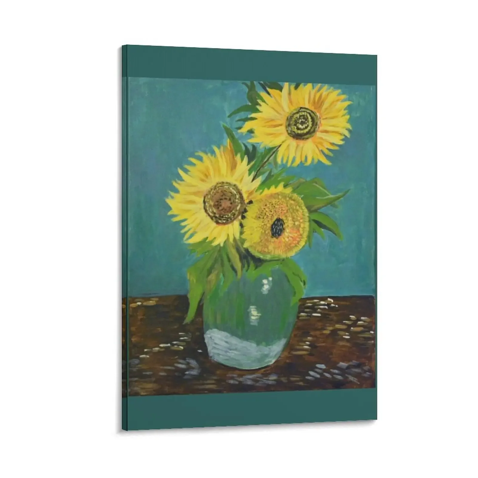 

Vase with Three Sunflowers, Van Gogh art reproduction Canvas Painting Paintings Decoration posters anime