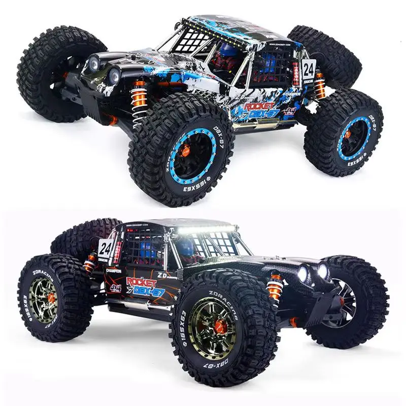ZD Racing DBX-07 borstelloze RC auto 1/7 schaal 4WD elektrische terreinwagen woestijnwagen met mechanische rem afstandsbediening speelgoed