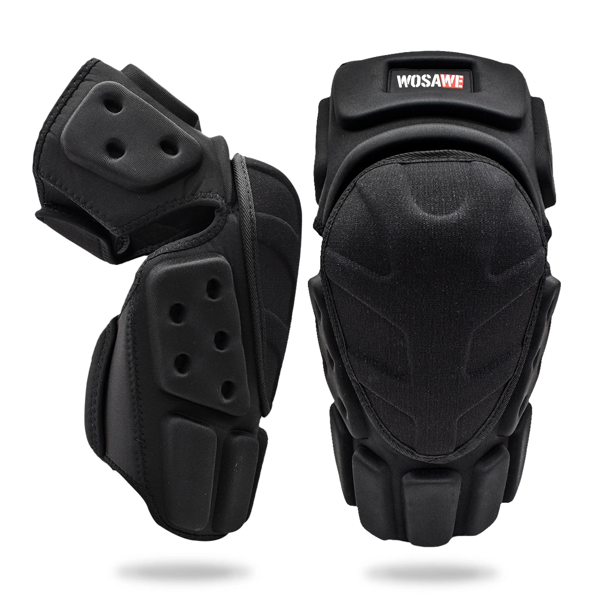 WOSAWE Adjustable Knee Protector Motorcycle Motocross Tactical Sport Riding Cycling Skating Ski Knee Pads Kneepad Brace Support
