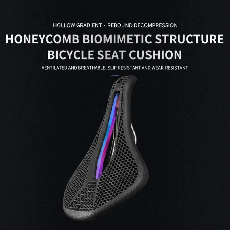 

Ultralight 3D Honeycomb Bike Saddle Shockproof Breathable Comfortable for MTB Road Racing Cycling Bike Accessoires