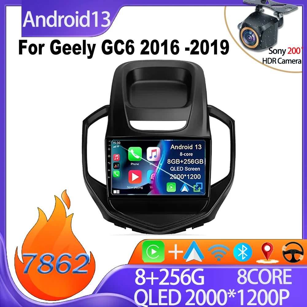 

Радио Android для задней камеры Geely GC6 2016 -2019, сенсорный экран, видеорегистратор, интеллектуальная система, высокопроизводительный процессор DSP BT, 5G Wifi