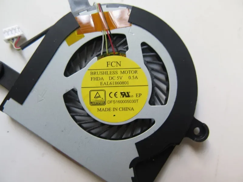 New CPU Cooler Fan 4 Pin For LG 14Z960 EAL61860801 DFS160005030T FHDA FH83 030316 5V 0.5A 15Z960 LG15Z96 14Z960 14Z950 Radiator