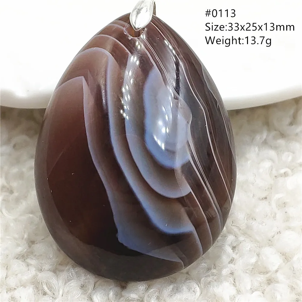 Natural Persian Agate Water Drop Pendant Jewelry Necklace Gemstone Fashion For Women Men Eye Agate Necklace AAAAAA