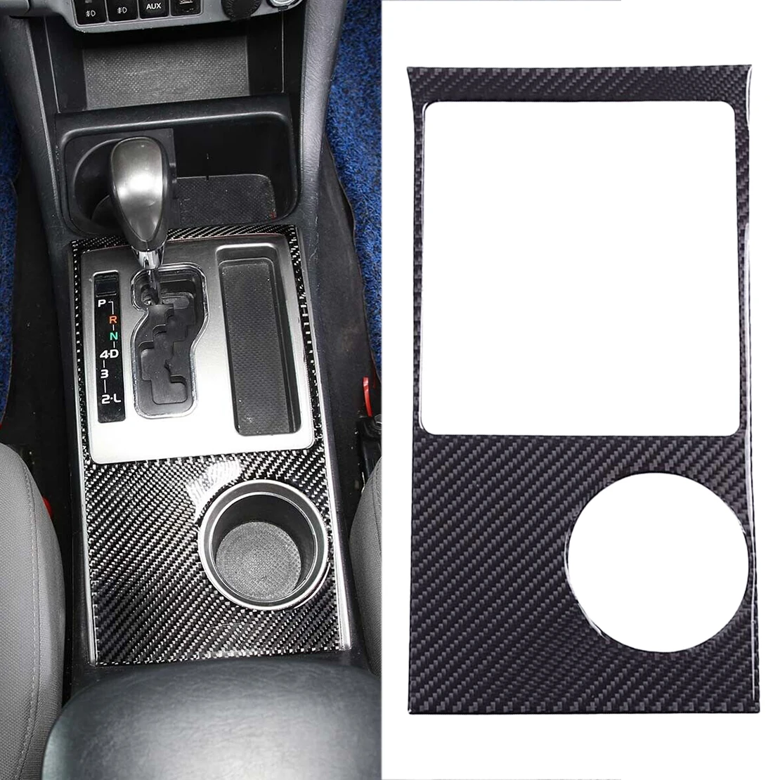 

Car Center Console Gear Shift Panel Trim Cover Fit for Toyota Tacoma 2011 2012 2013 2014 2015 Left Hand Drive Black Carbon Fiber