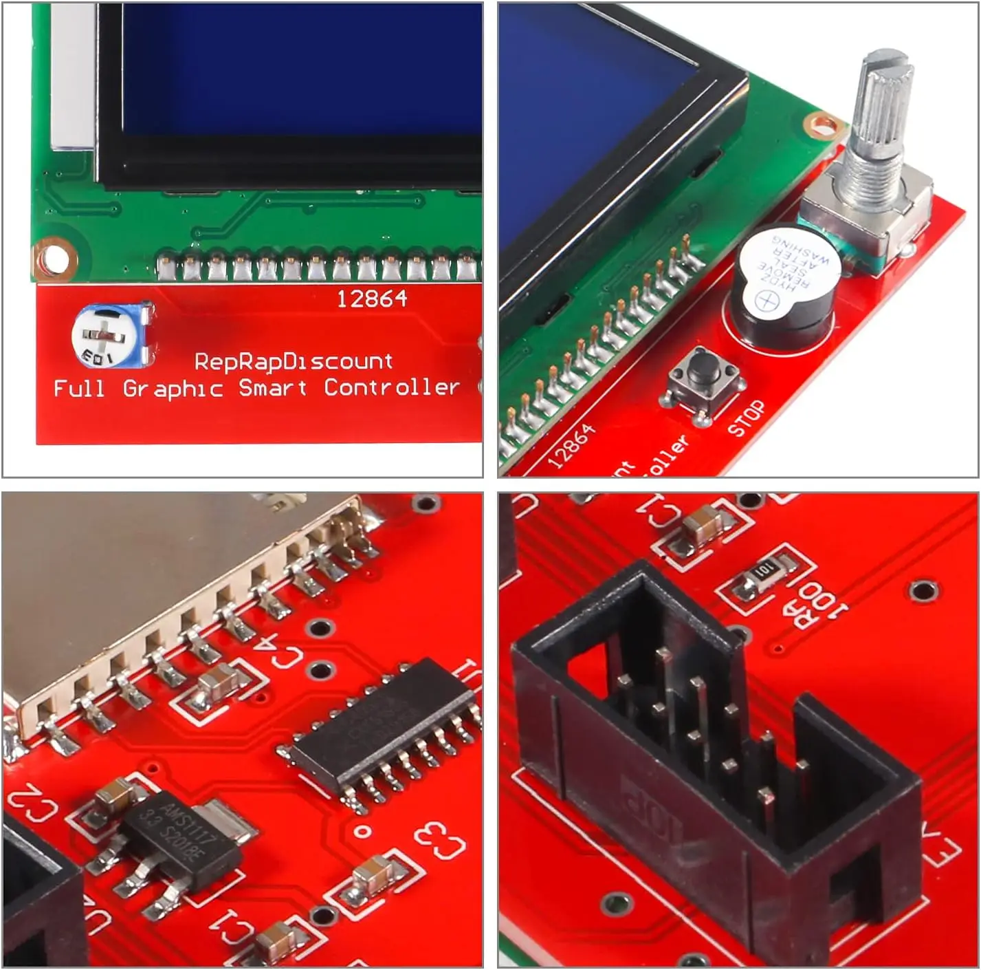 3D-Drucker Reprap Smart Controller 1,4 LCD-Display mit Smart Controller Board für 3D-Drucker Rampen Reprap Mendel Prusa