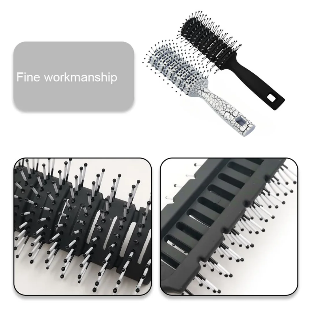 Professional Massage Comb for Wet Styling Curly Hair Ribbed Comb Men Fluffy Hair Home Hairdressing Brush Styling Accessories
