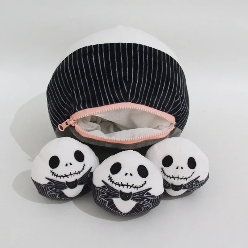 De Nachtmerrie Voor Kerst Skellington Jack Pluche Speelgoed Sally Creatieve Grappige Combinatie Pop Kussen Pop Halloween Kids Cadeaus