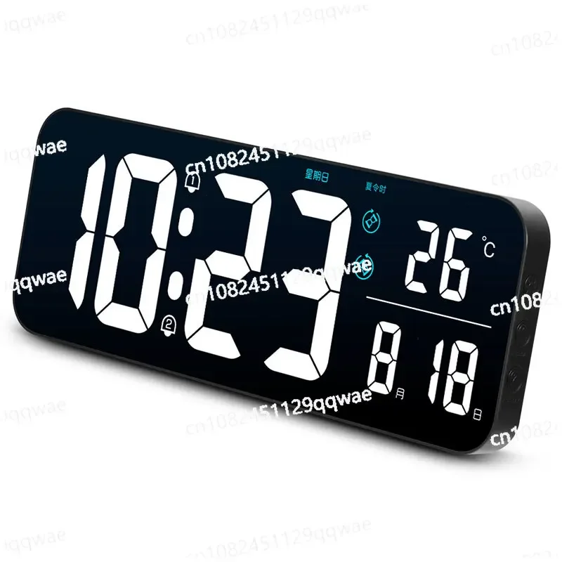 Luminous Mute LED Alarm Clock, Electronic Clock for Living Room, TV Cabinet, Calendar