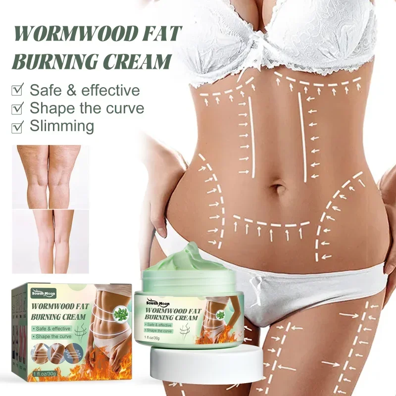 

Wormwood Slimming Cream Weight Loss Remove Cellulite Sculpting Fat Burning Abdominal Moisturizing Firming Body Shaping Massage