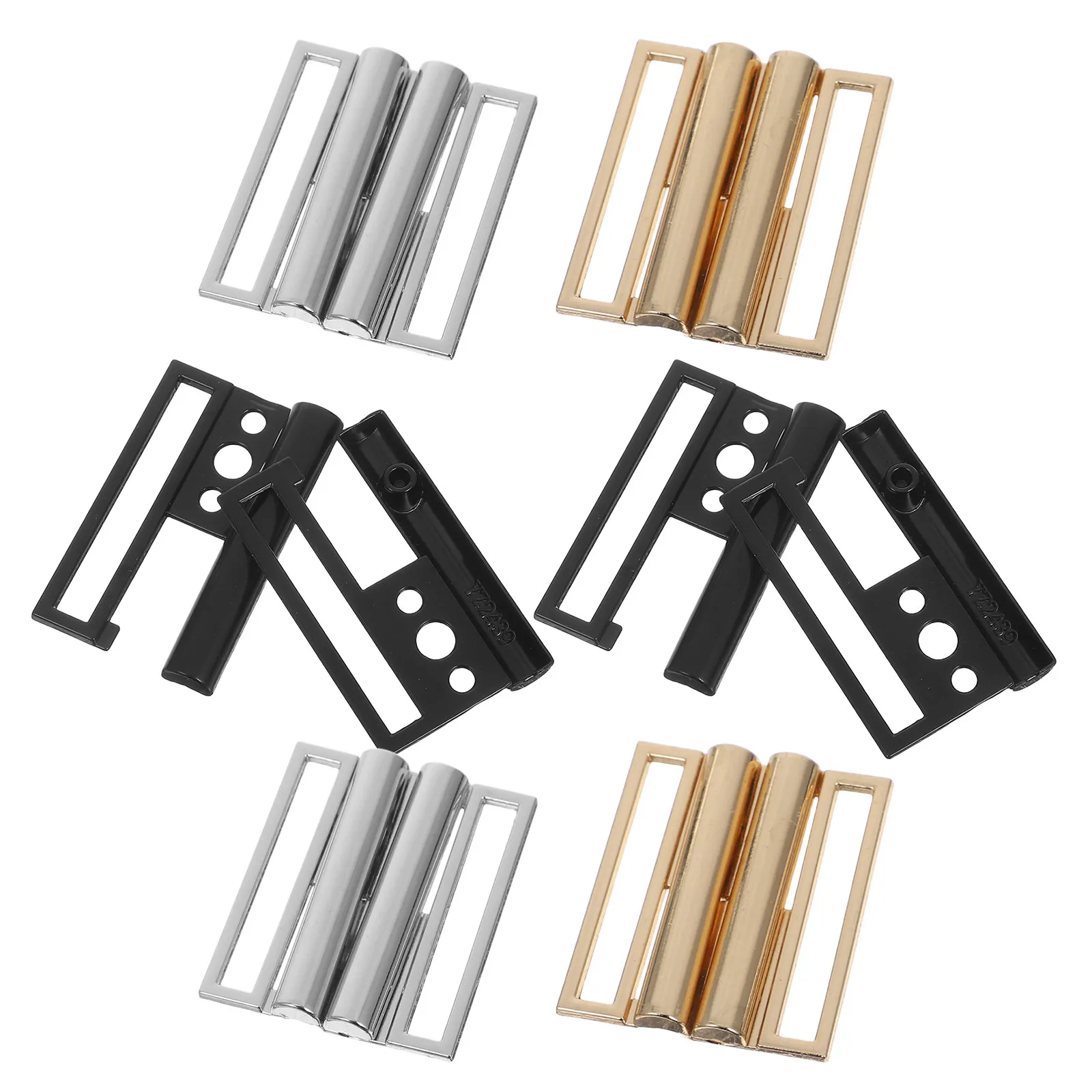 

6 шт. металлических пряжек для пояса, застежки-фастекс из сплава для пальто, курток, деловой и повседневной одежды, металлическая застежка для пончо