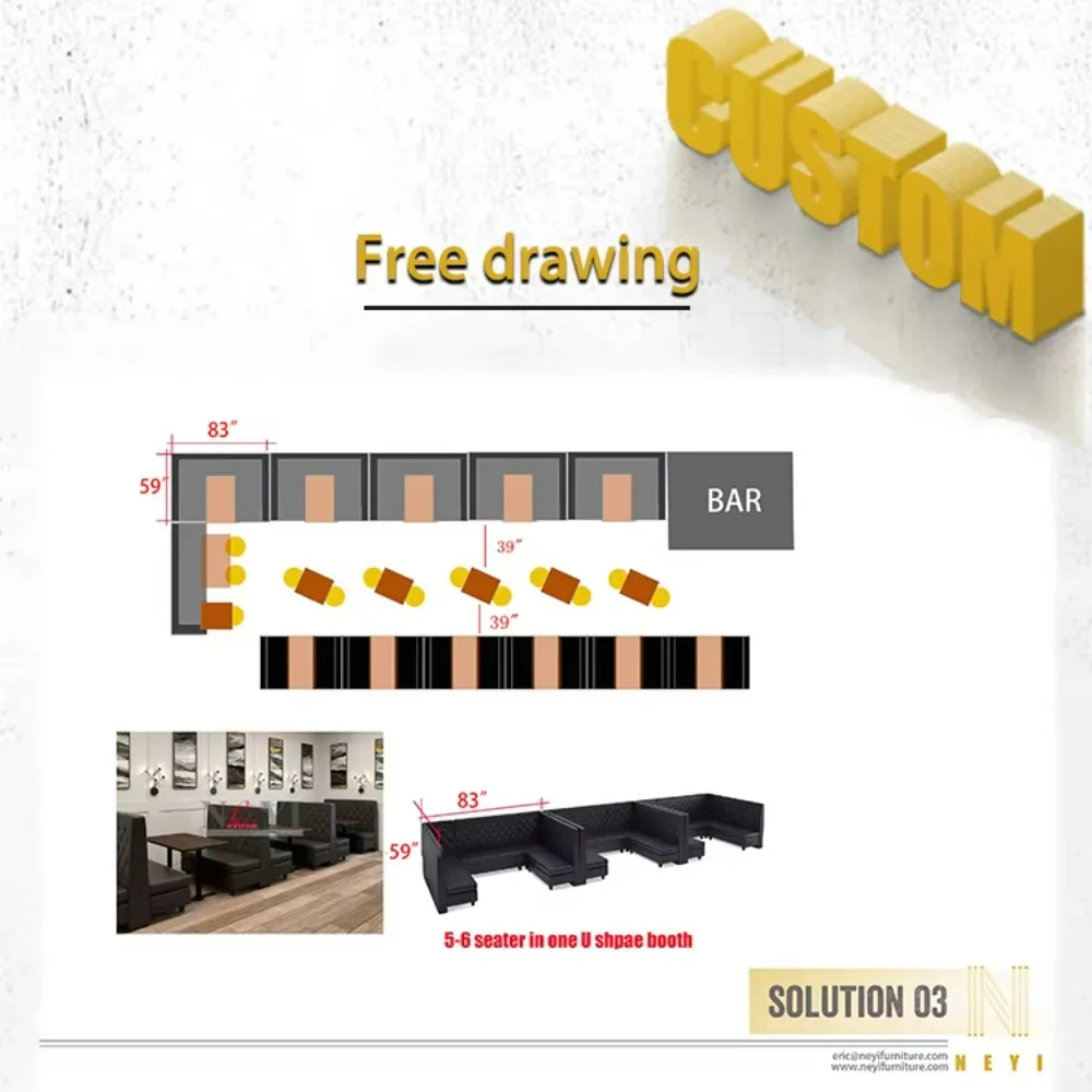 モダンナイトクラブバーカウンターKTVラウンジバンケットブースシーティングソファカウチベンチ家具セット（レストラン用）BT1058