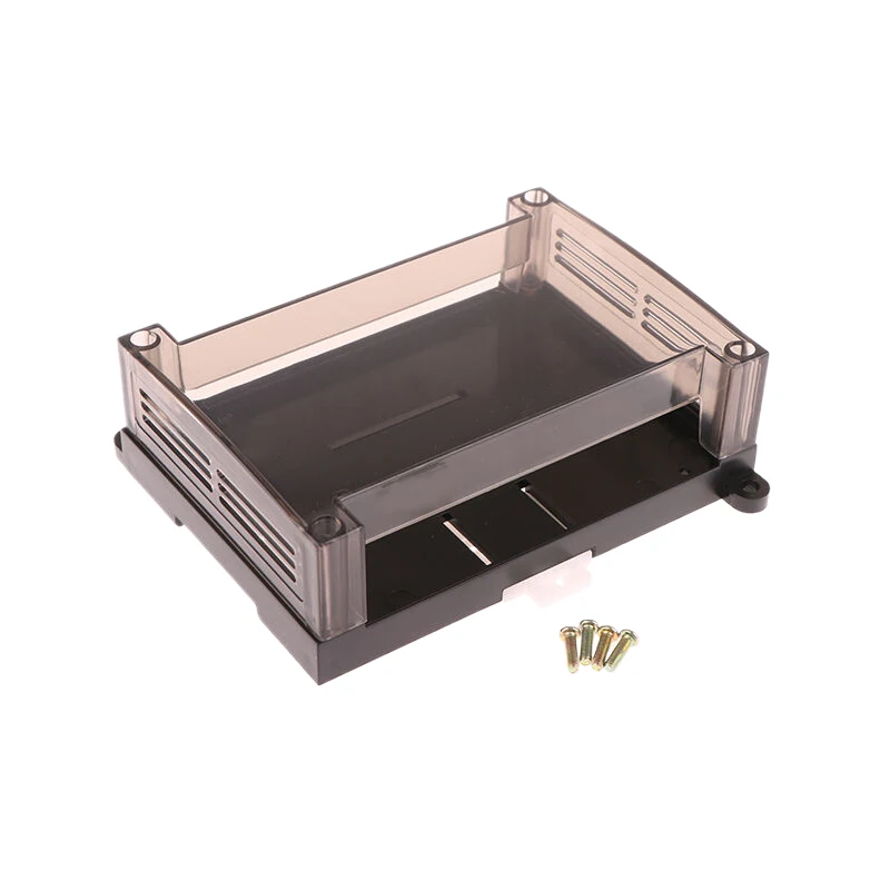 

*125*90*40mm Plastic Transparent Cover Mount PLC Din Rail Enclosure Plastic Industrial Electrical Din Rail Enclosure Control Box