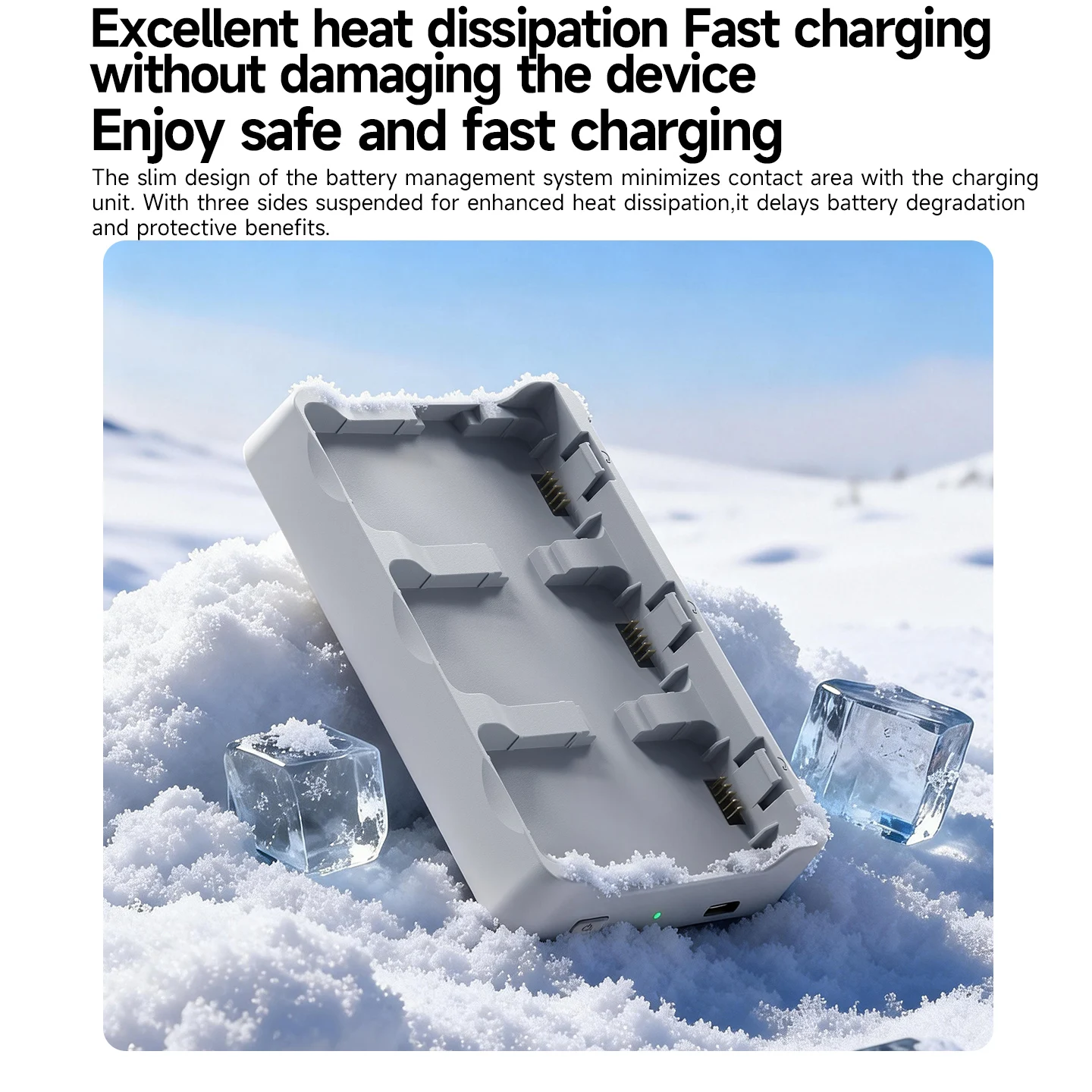 

Three -Way Charging Hub For DJI NEO2 Fast Charger Battery Charging Hub Manager Manager, Charge 3 Batteries Drone Accessories