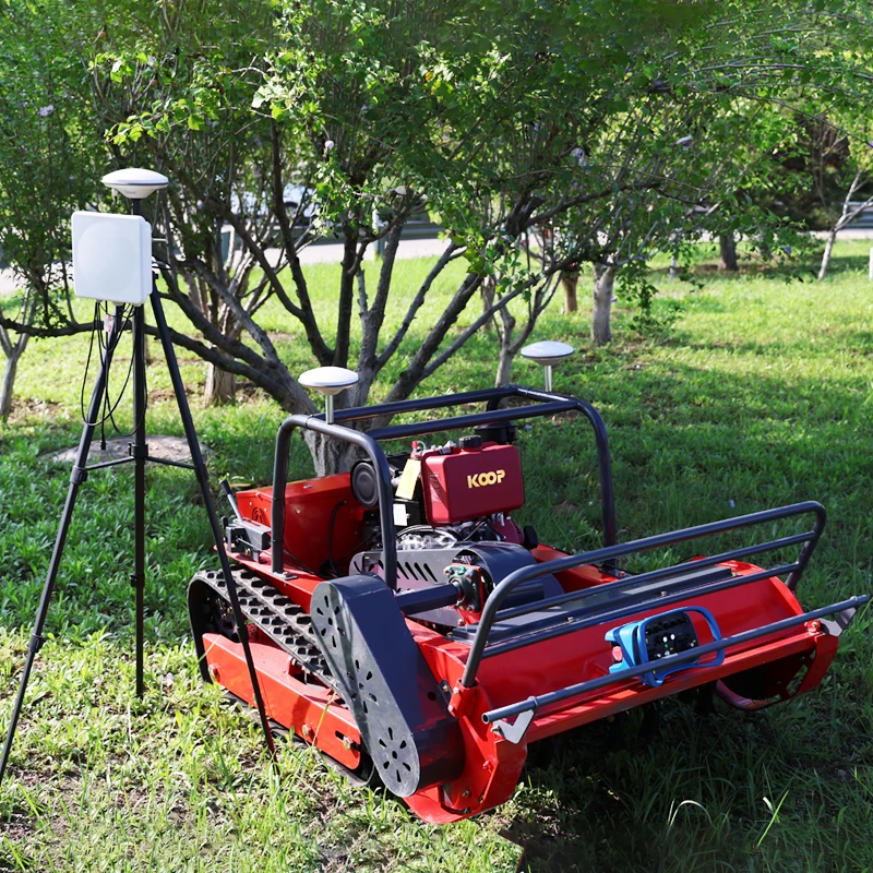 

Customized Crawler lawn mower, remote-controlled robot, all terrain lawn mower, commercial garden greening, garden slope
