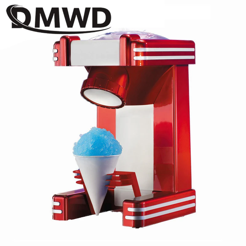 Electric Ice Crusher Shredding Snow Cone Drink Slushy Maker Automatic Smoothies Shaver Breaking Block Shaving Machine Grinder EU