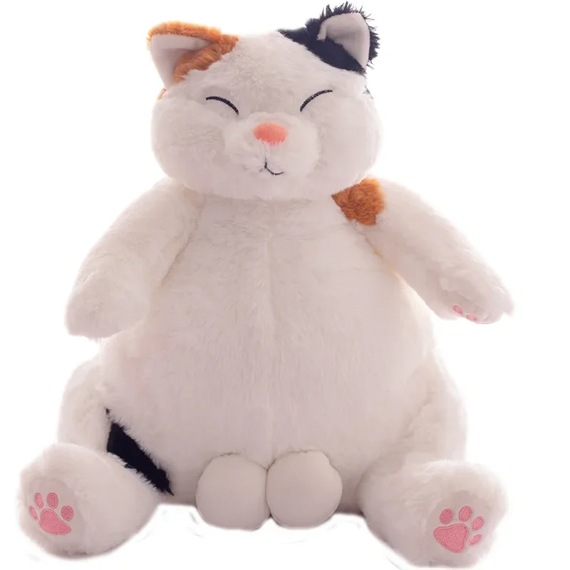 35/45cm Japanese Kawaii Soft Plush Cat Toys Stuffed Animal Dolls Kids Gift Lovely Lying Fat Cats Pillow Cushion Home Decoration