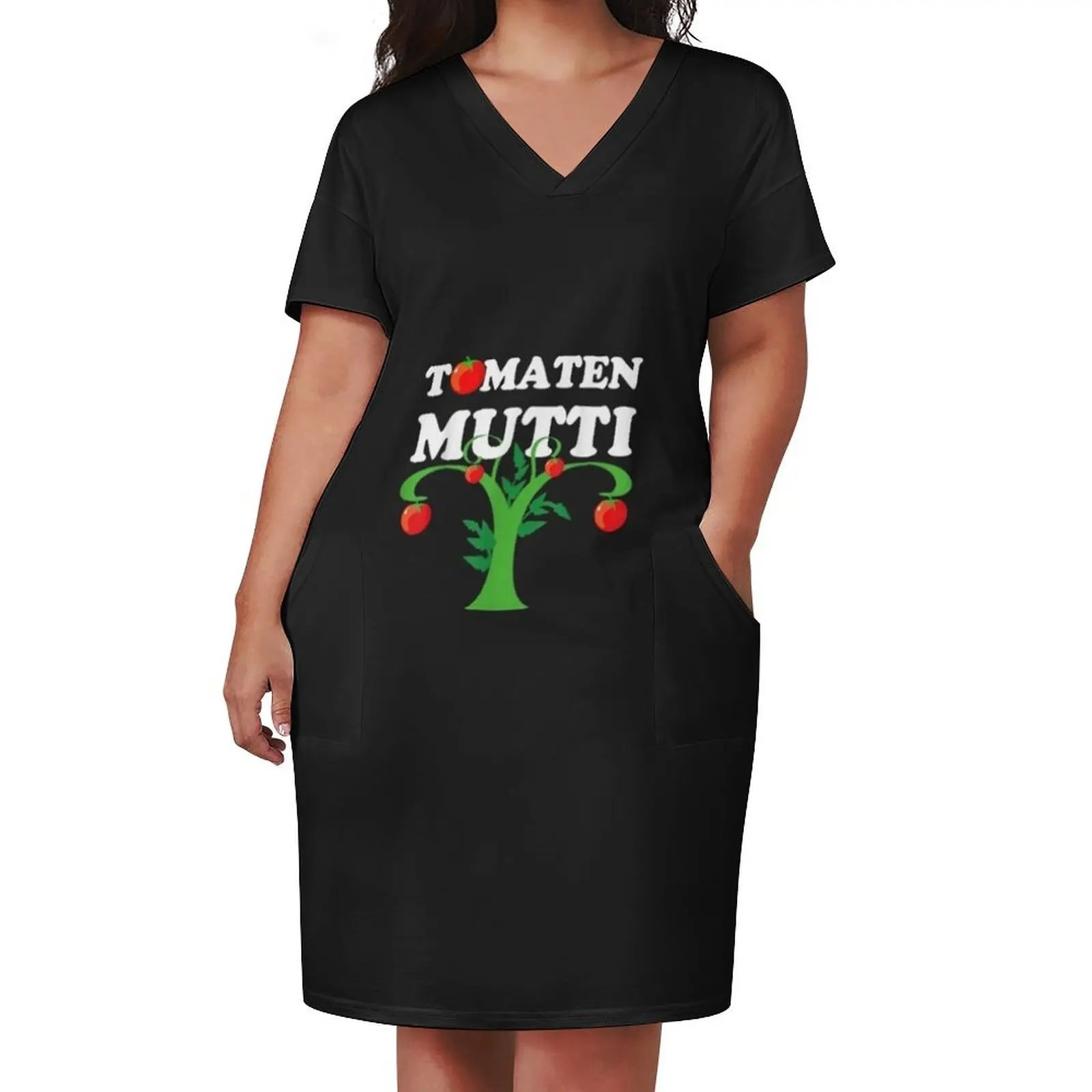 Tomaten Mutti Lustiges Gartenshirt Como ideia de presente Camiseta Vestido de bolso solto Vestidos de festa para mulheres Vestido de noite