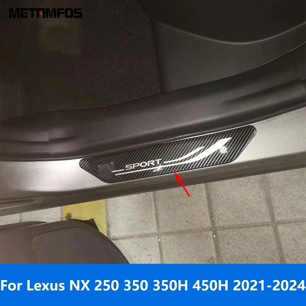 Car Accessories For Lexus NX 250 350 350H 450H 2021 2022 2023 2024 Exterior Door Sill Scuff Plate Entry Guard Welcome Pedal